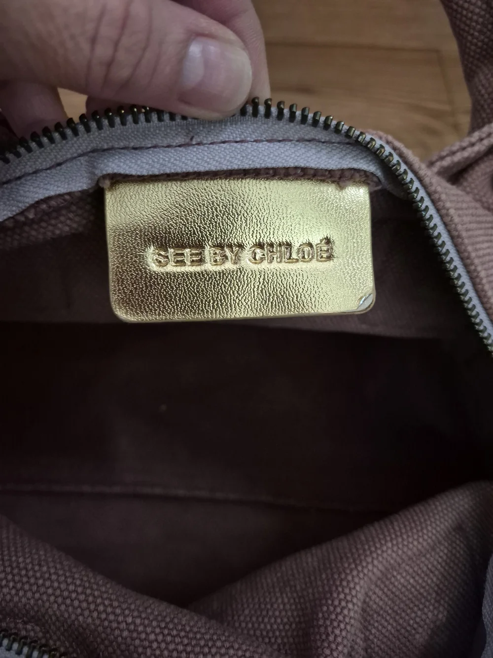 See By Chloé Pink Canvas Button Boston Duffle Bag